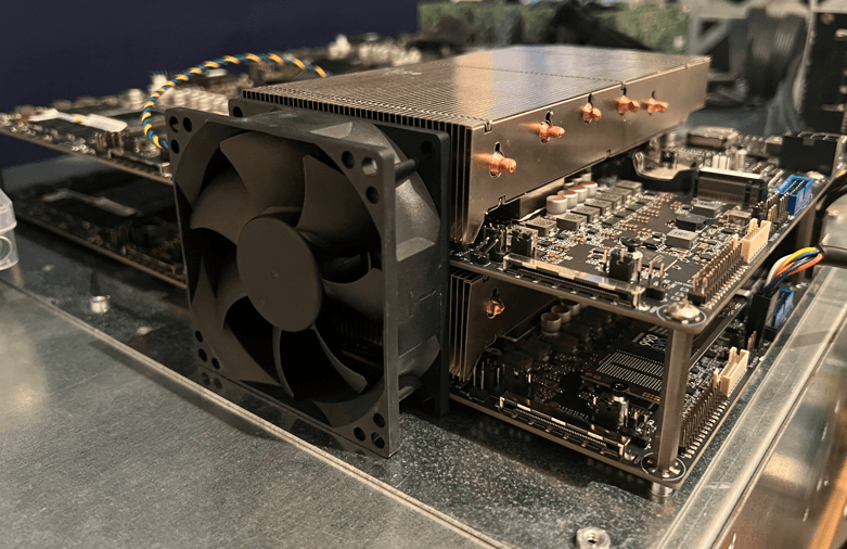 v1 heatsink for the 2U gaming chassis.