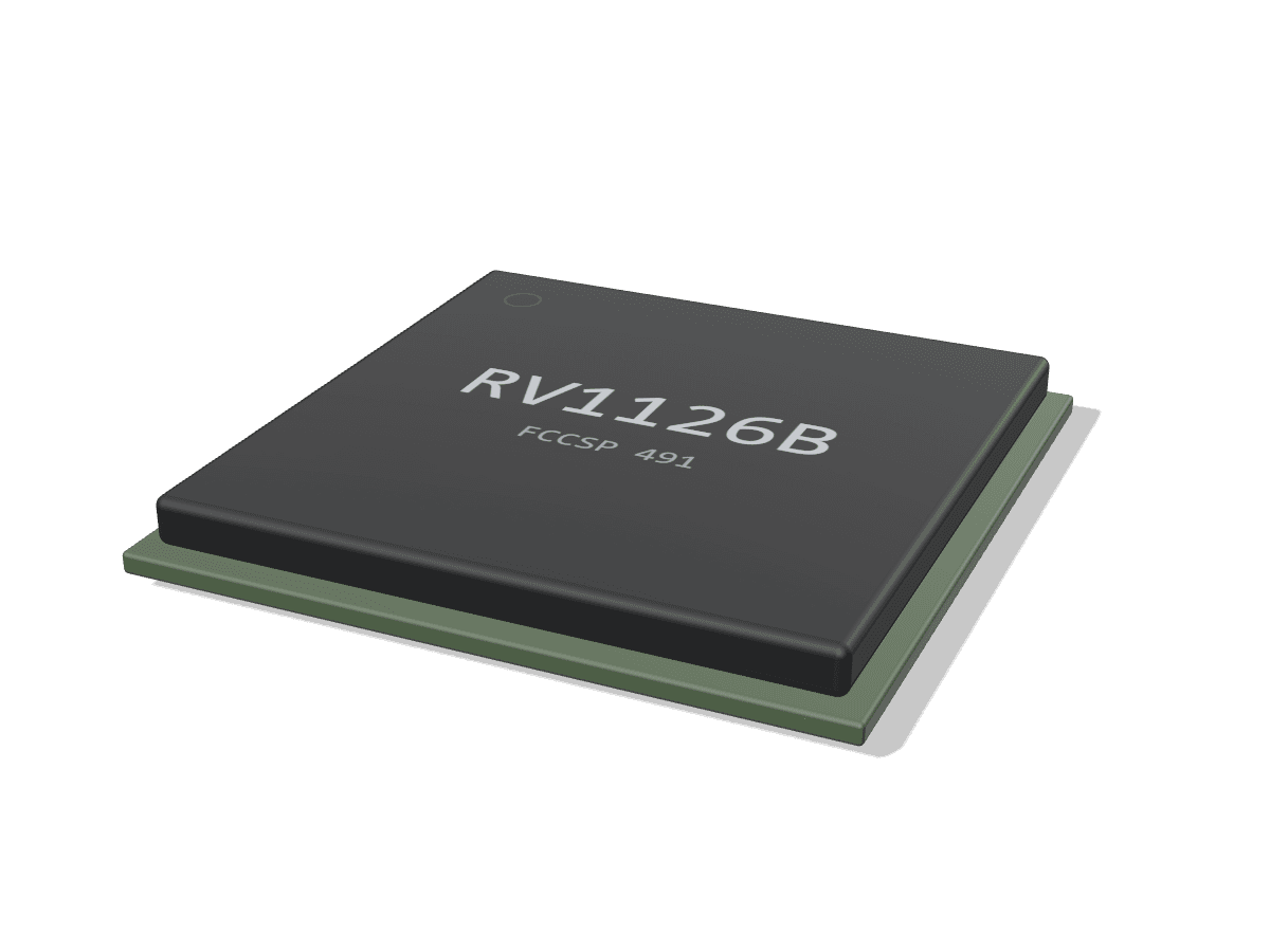 RV1126B package, studio render