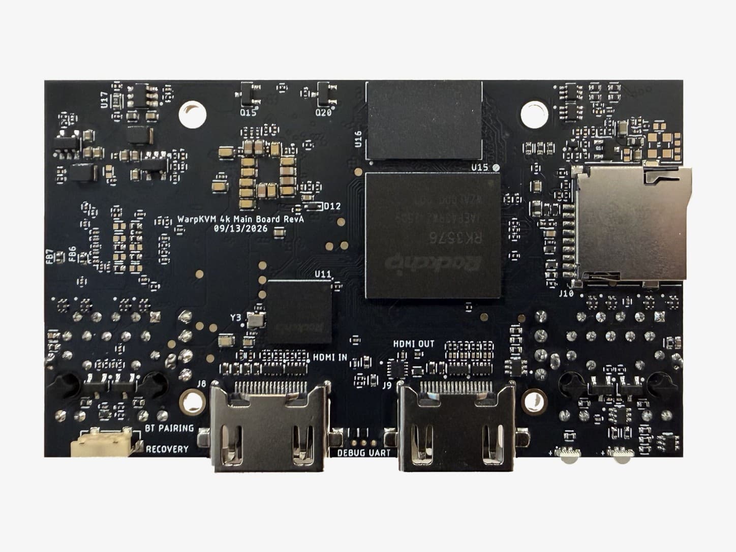 WarpKVM 01 main board. Rockchip RK3576.